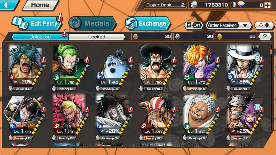 One Piece Bounty Rush Accounts Global | EX 4 | PR 2 | S-Snake,Rob Lucci,Zoro & Sa image 8