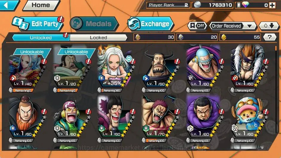 One Piece Bounty Rush Accounts Global | EX 4 | PR 2 | S-Snake,Rob Lucci,Zoro & Sa image 9