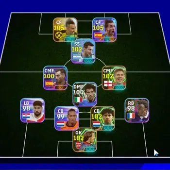 eFootball Accounts Legends & Iconic Players Android|5 Epic Aubameyang[Naruto],David Seaman,S.Gerrard,Frank Rijkaard|4 Show