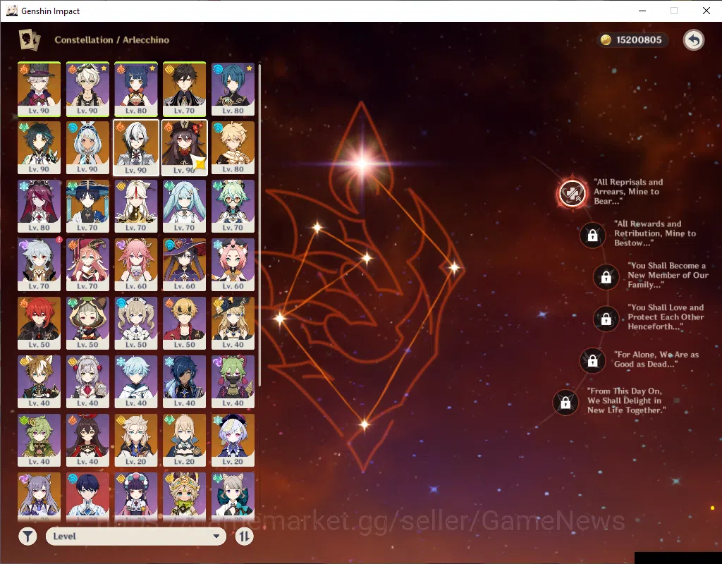 Genshin Impact Accounts ASIA|AR 57|10 Limited + 2(*5Weapon)|ArlecchC1,Mual image 14