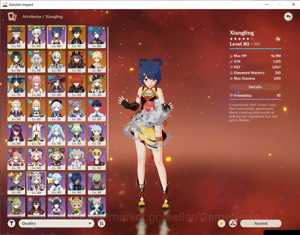 Genshin Impact Accounts ASIA|AR 57|10 Limited + 2(*5Weapon)|ArlecchC1,Mual image 15
