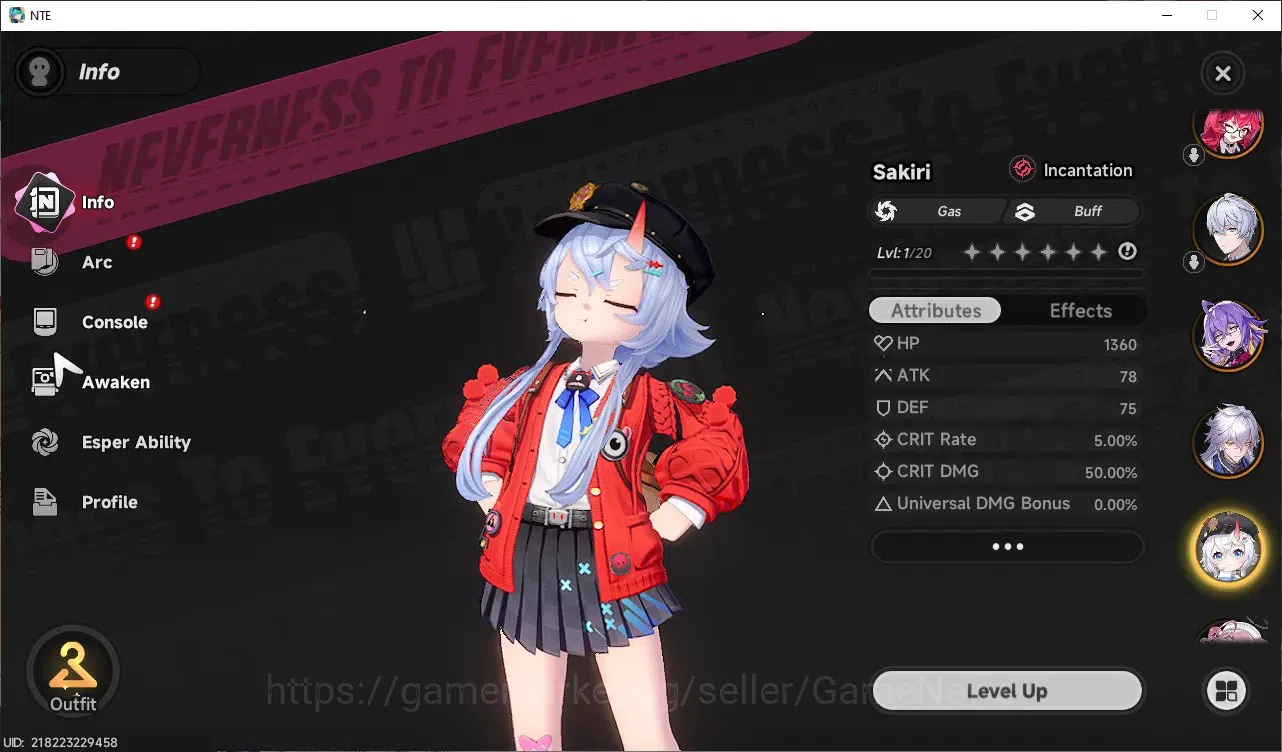 Neverness to Everness Accounts GLOBAL SEA|HL25|TL20|7k Annulith,11SD|7 S-Class 2 Limit(Shinku+Sign,Nanally)|1S-Class 10