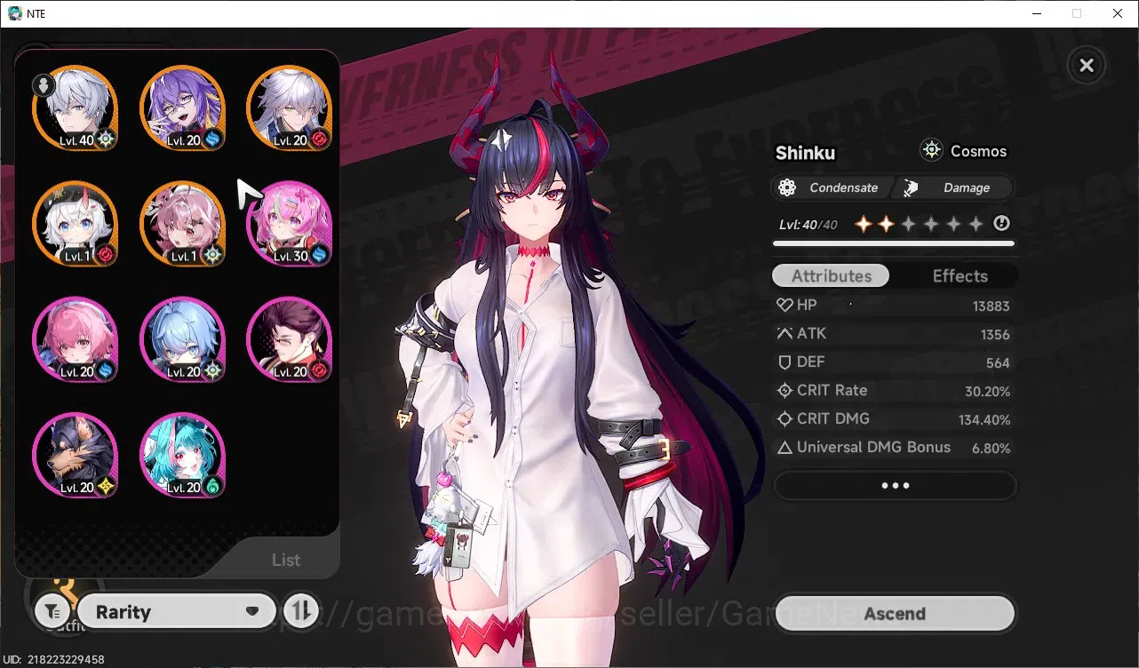 Neverness to Everness Accounts GLOBAL SEA|HL25|TL20|7k Annulith,11SD|7 S-Class 2 Limit(Shinku+Sign,Nanally)|1S-Class 2