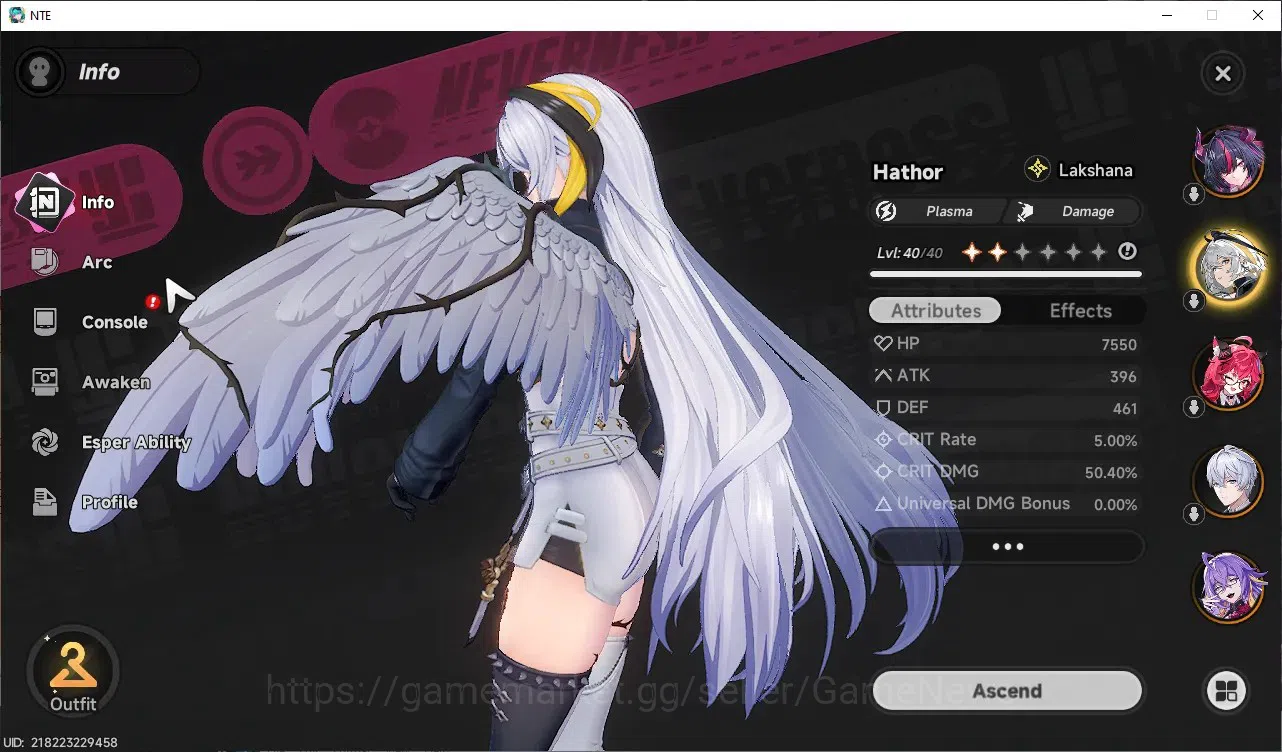 Neverness to Everness Accounts GLOBAL SEA|HL25|TL20|7k Annulith,11SD|7 S-Class 2 Limit(Shinku+Sign,Nanally)|1S-Class 6