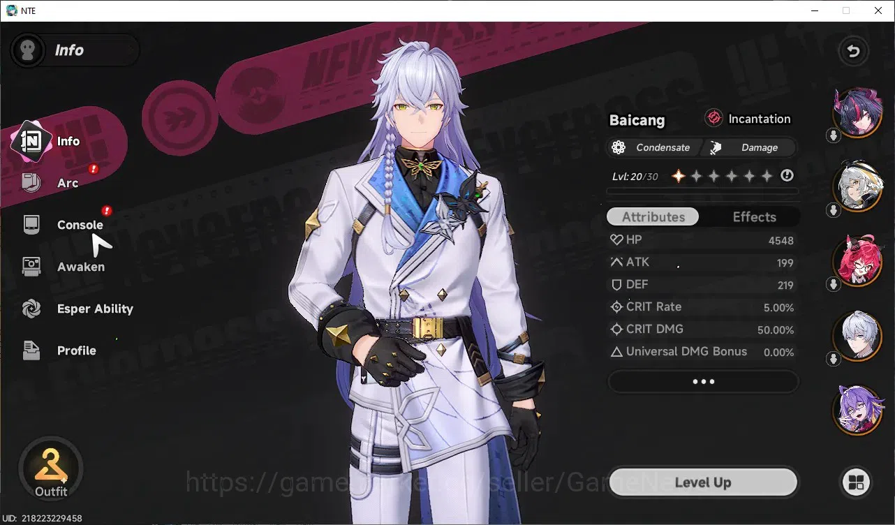 Neverness to Everness Accounts GLOBAL SEA|HL25|TL20|7k Annulith,11SD|7 S-Class 2 Limit(Shinku+Sign,Nanally)|1S-Class 9