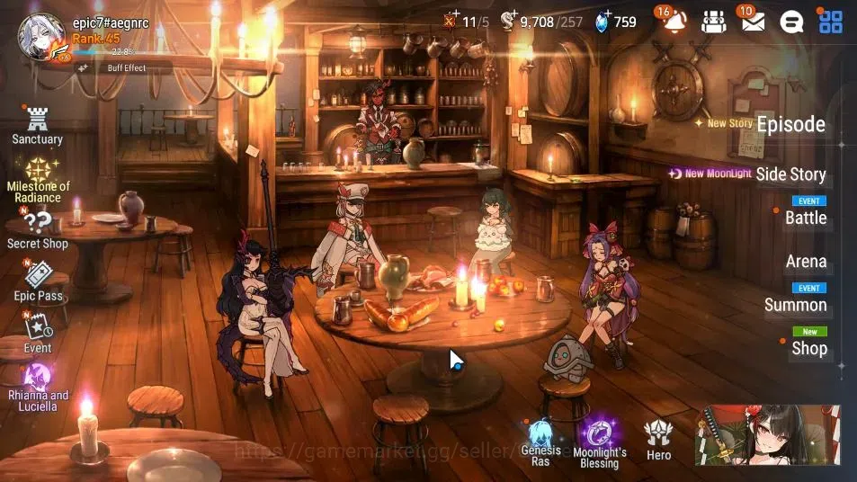 Epic Seven Accounts GLOBAL UnVerif|New Era|4 ML(BriarW Iseria,TE kayro image 1
