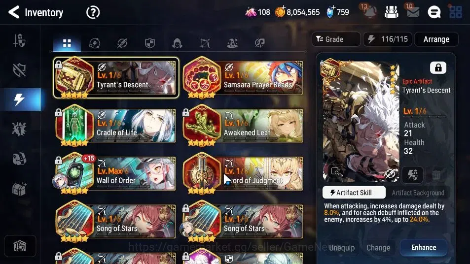 Epic Seven Accounts GLOBAL UnVerif|New Era|4 ML(BriarW Iseria,TE kayro image 16