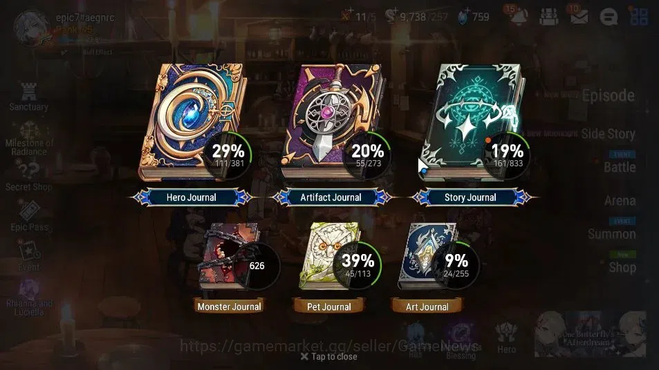 Epic Seven Accounts GLOBAL UnVerif|New Era|4 ML(BriarW Iseria,TE kayro image 3