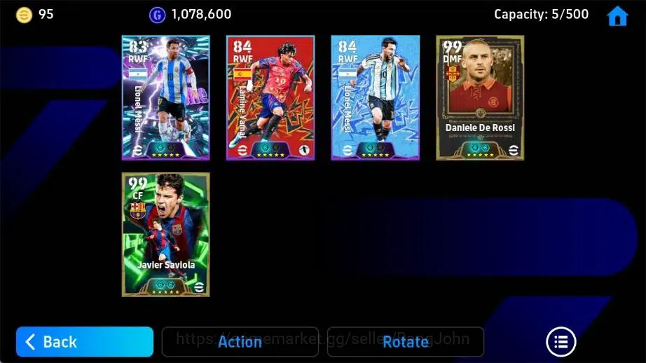 eFootball Accounts Mobile |PW 2541|Epic De Rossi, Saviola|Showtime Ya image 3