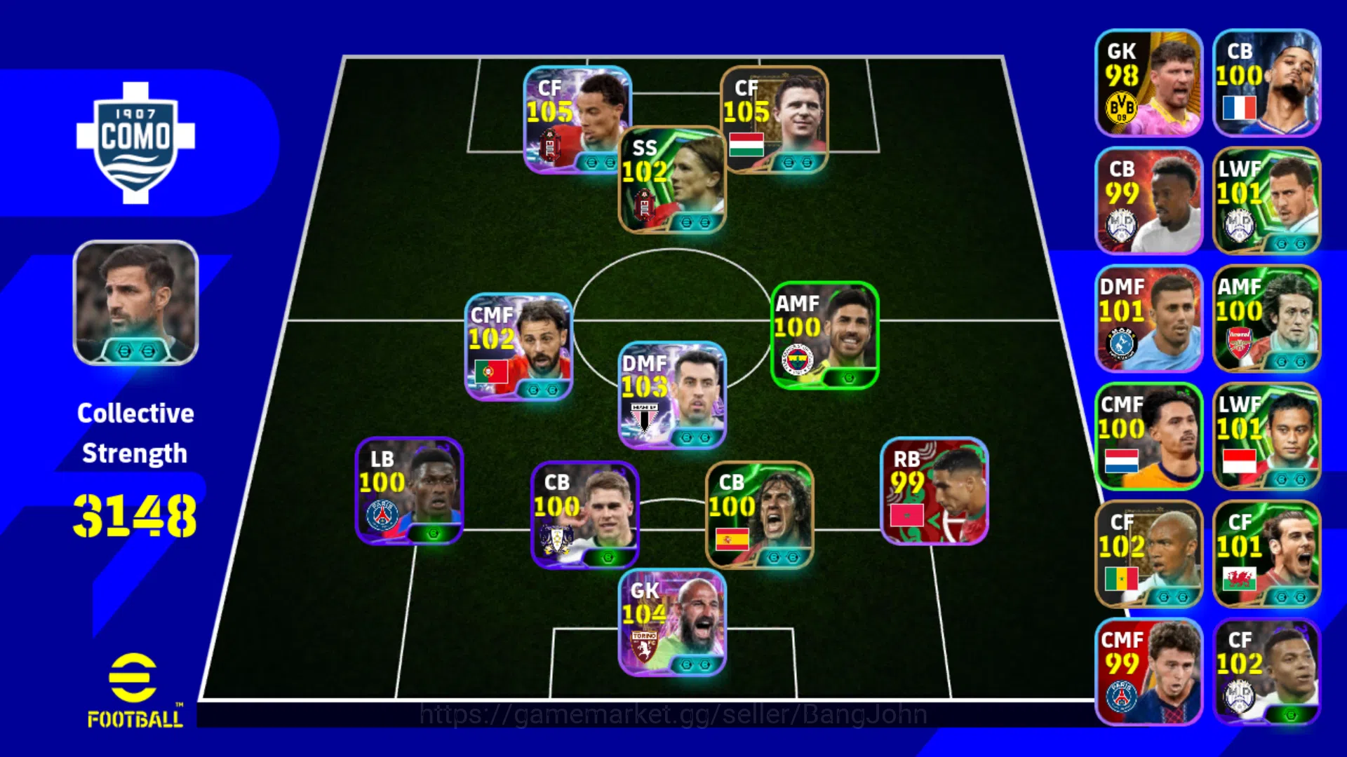 eFootball Accounts Power 3148 | Ferenc Puskas | Hugo Ekitike | V. Mil image 2