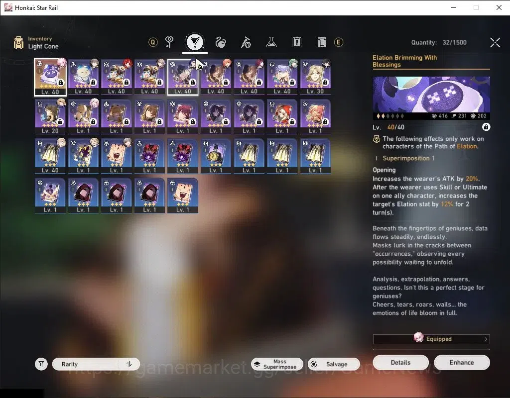 Honkai Star Rail Accounts Asia|TL 27|4 Limited|Kafka,Evanescia,Huohuo,Argent image 6