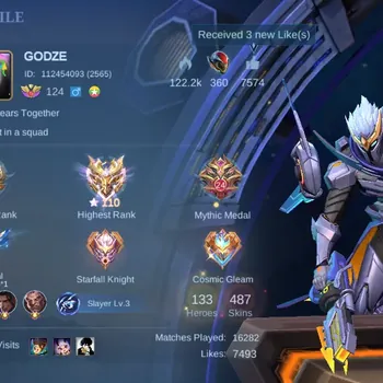 Mobile Legends: Bang Bang Accounts Others |Hero 133|Skin 487|Mega|Legend Gusion+Granger|ALLStar Moskov|Naruto Sasuke|ASP