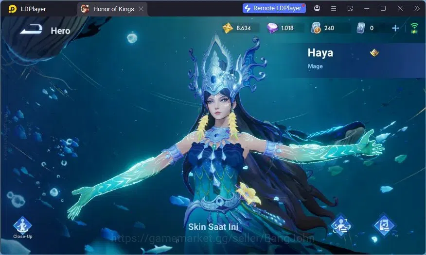Honor of Kings Accounts Global | 89H 80S | LEGEND Musashi, KAC Luna, LOM G image 7