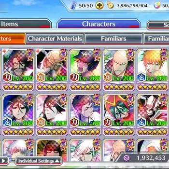 Bleach: Brave Souls Accounts High-End GLOBAL|50K Orb|TYBW26(Jugram,Ywach,Genryusai,Ikkaku),DT Ichigo,TYBW25 Yoruichi,10th