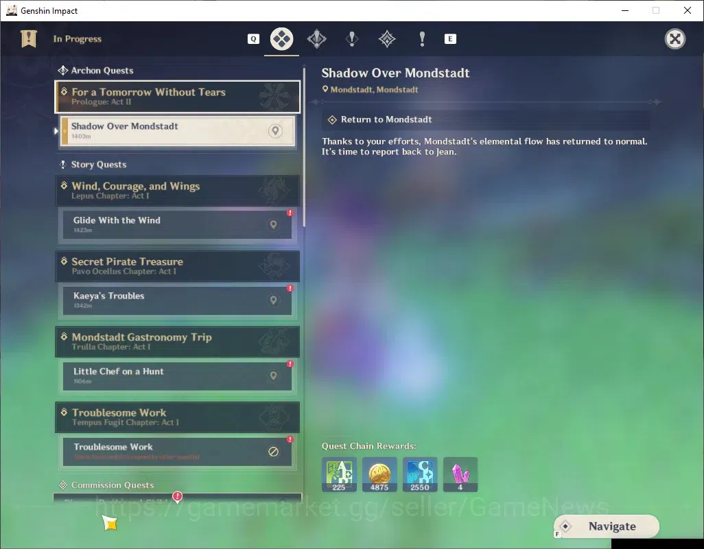 Genshin Impact Accounts Starter ASIA|AR 25|1 Limited + 1 (*5 Standard)| Sandrone | Tighnari |Low Main Quest|BD Unset|Female 13
