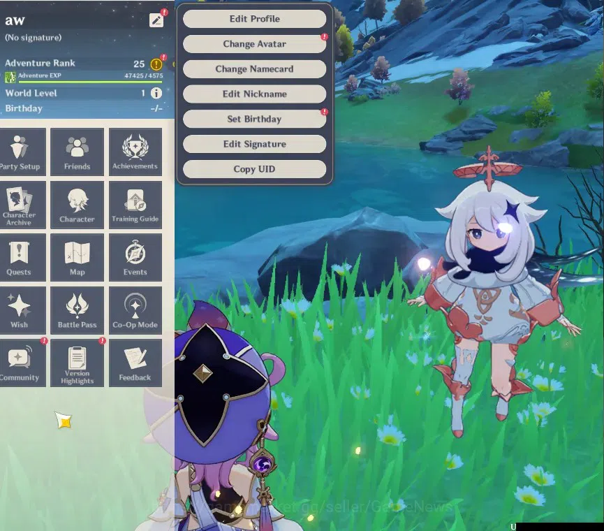 Genshin Impact Accounts Starter ASIA|AR 25|1 Limited + 1 (*5 Standard)| Sandrone | Tighnari |Low Main Quest|BD Unset|Female 2