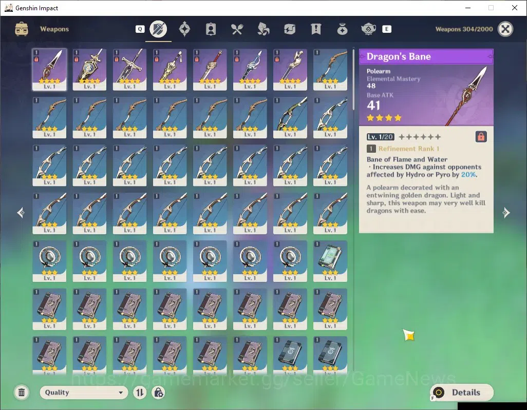 Genshin Impact Accounts Starter ASIA|AR 25|1 Limited + 1 (*5 Standard)| Sandrone | Tighnari |Low Main Quest|BD Unset|Female 3