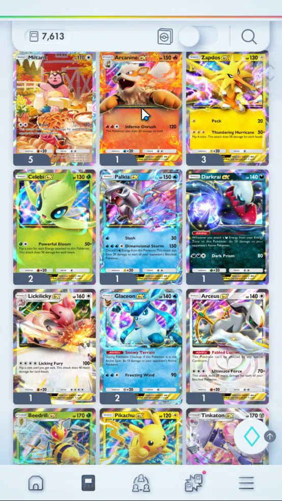 Pokémon TCG Pocket Accounts EN 7,6K Card|129 EX|2Crown (Lunala,Pro Poncho)32Sh image 13