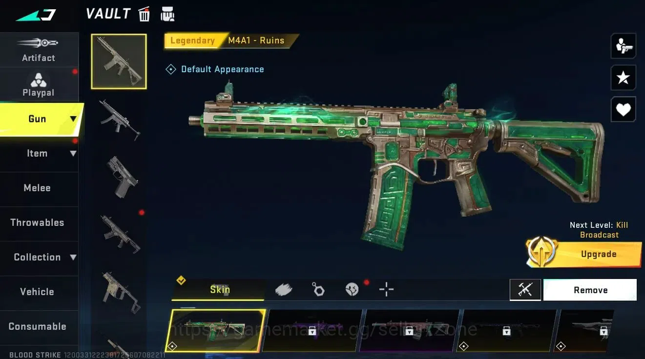 Blood Strike Accounts Rare Skin ASIA|ULTRA: Butterfly Knife - Starfall|1 LEGENDARY GUN|3 LEGENDARY ITEMS|L4 BR Bronze II SF 6