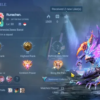 Mobile Legends: Bang Bang Accounts Collector Hero 58 Skin 52|Starter 1 Collector Helcurt, Karina KOF,Floryn Sanrio,Epic