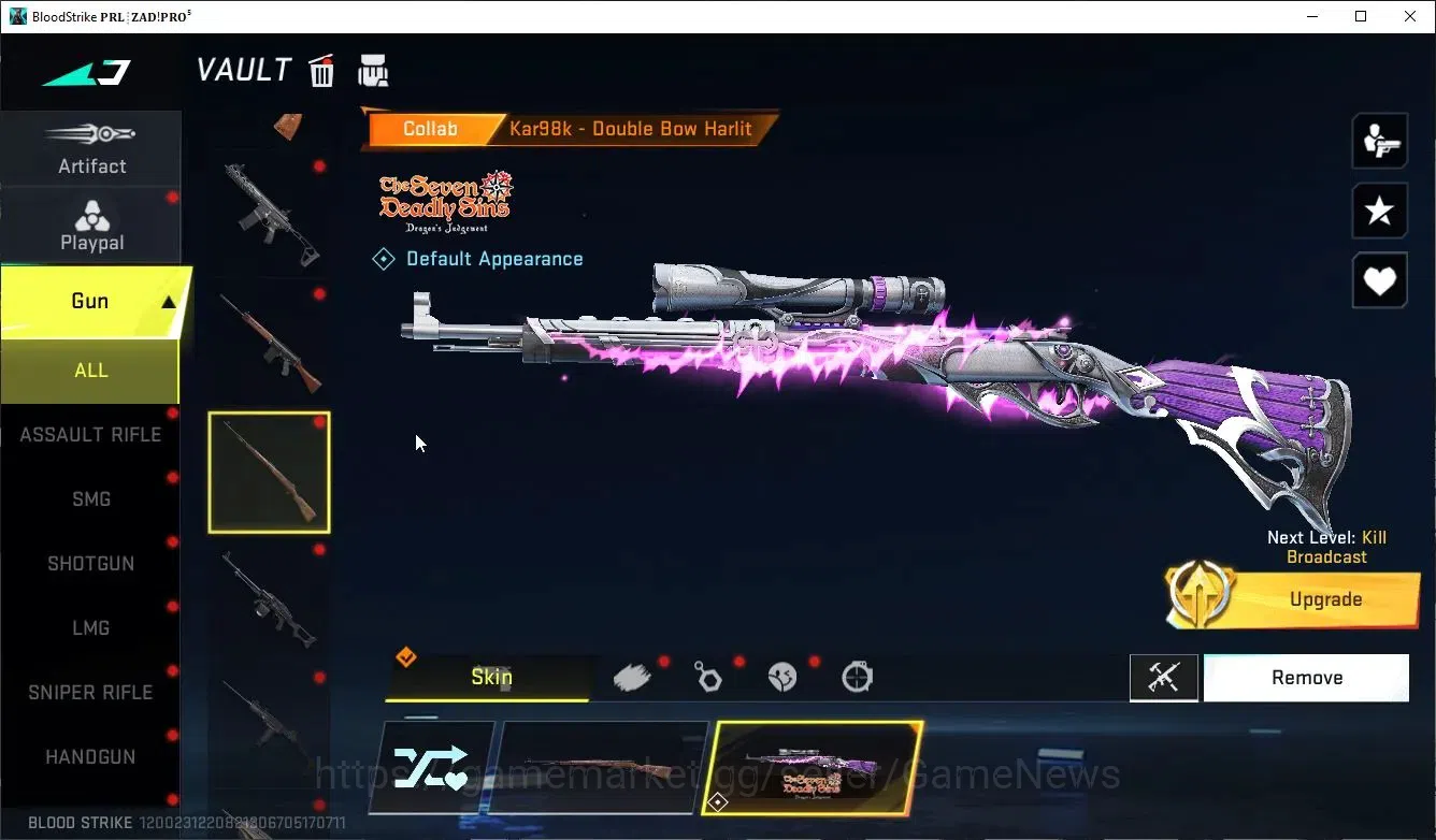 Blood Strike Accounts Asia|Eternal Desert Eagle-Scorpius|Collab 7DS[Ak47 image 10
