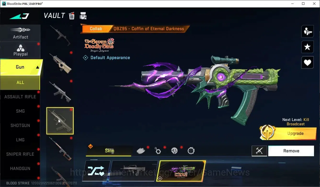 Blood Strike Accounts Asia|Eternal Desert Eagle-Scorpius|Collab 7DS[Ak47 image 11
