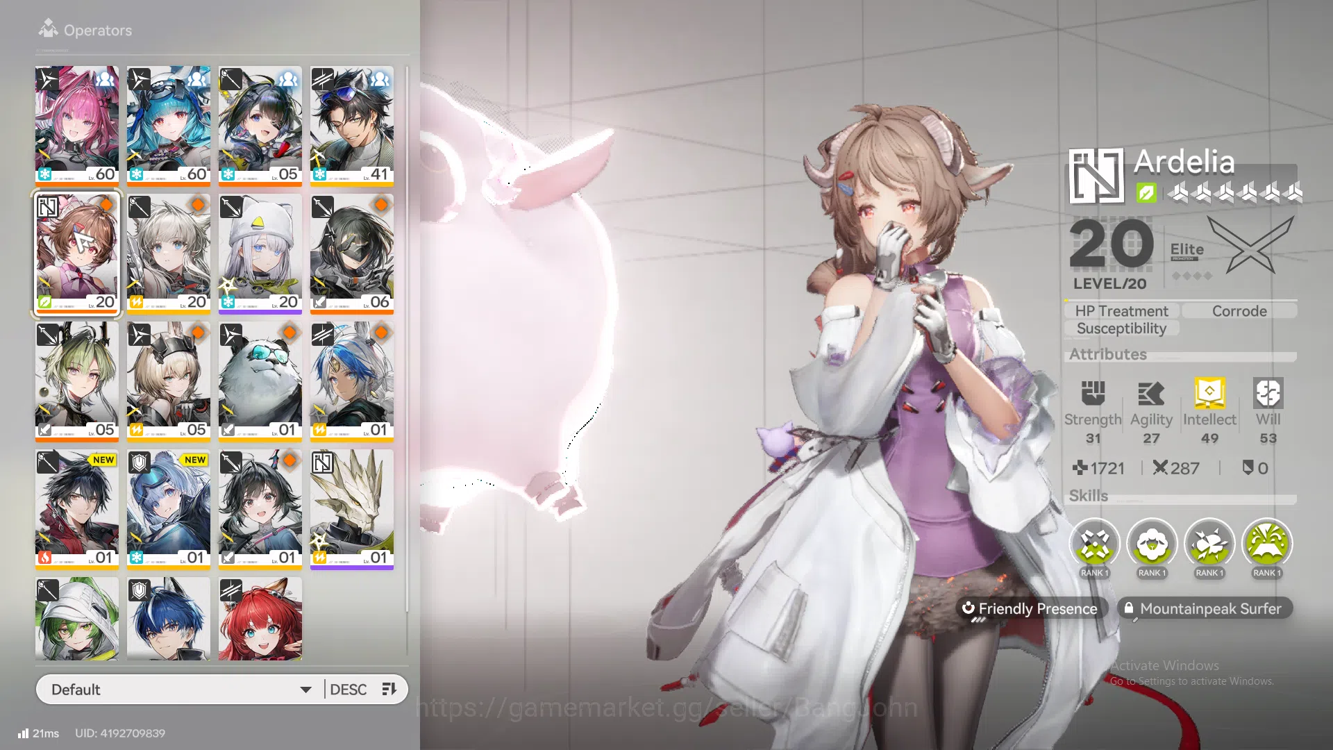 ASIA | last rite, Yvonne, tang tang, Ardelie, lifeng, artzy tirann, WP 6s 8 more detail check SS AKE099B Arknights: Endfield Accounts ASIA | last rite, Yvonne, tang tang, Ardelie, life image 1