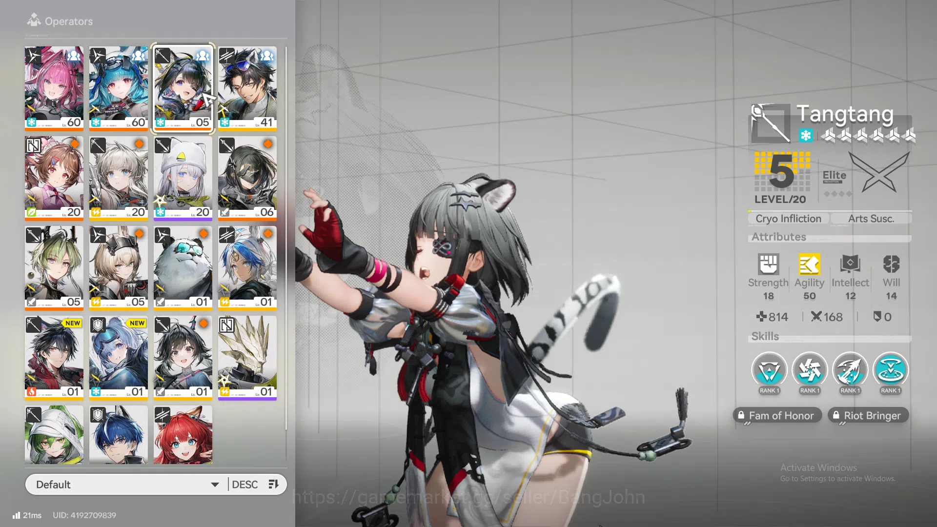 Arknights: Endfield Accounts ASIA | last rite, Yvonne, tang tang, Ardelie, lifeng, artzy tirann, WP 6s 8 more detail check 2