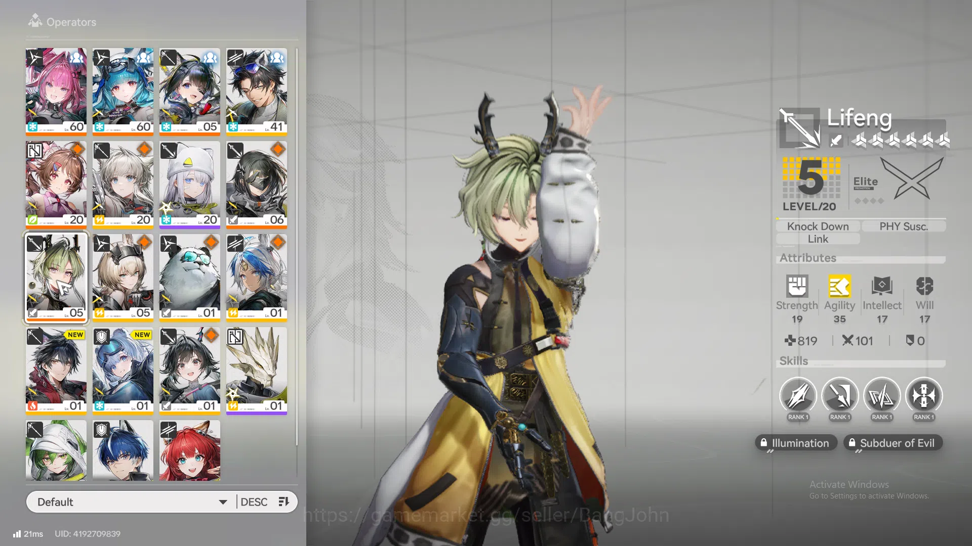 Arknights: Endfield Accounts ASIA | last rite, Yvonne, tang tang, Ardelie, lifeng, artzy tirann, WP 6s 8 more detail check 3
