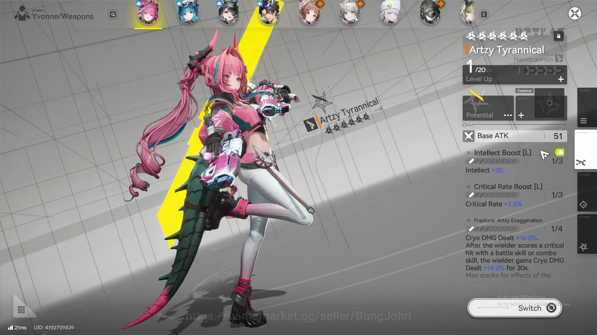 Arknights: Endfield Accounts ASIA | last rite, Yvonne, tang tang, Ardelie, lifeng, artzy tirann, WP 6s 8 more detail check 4