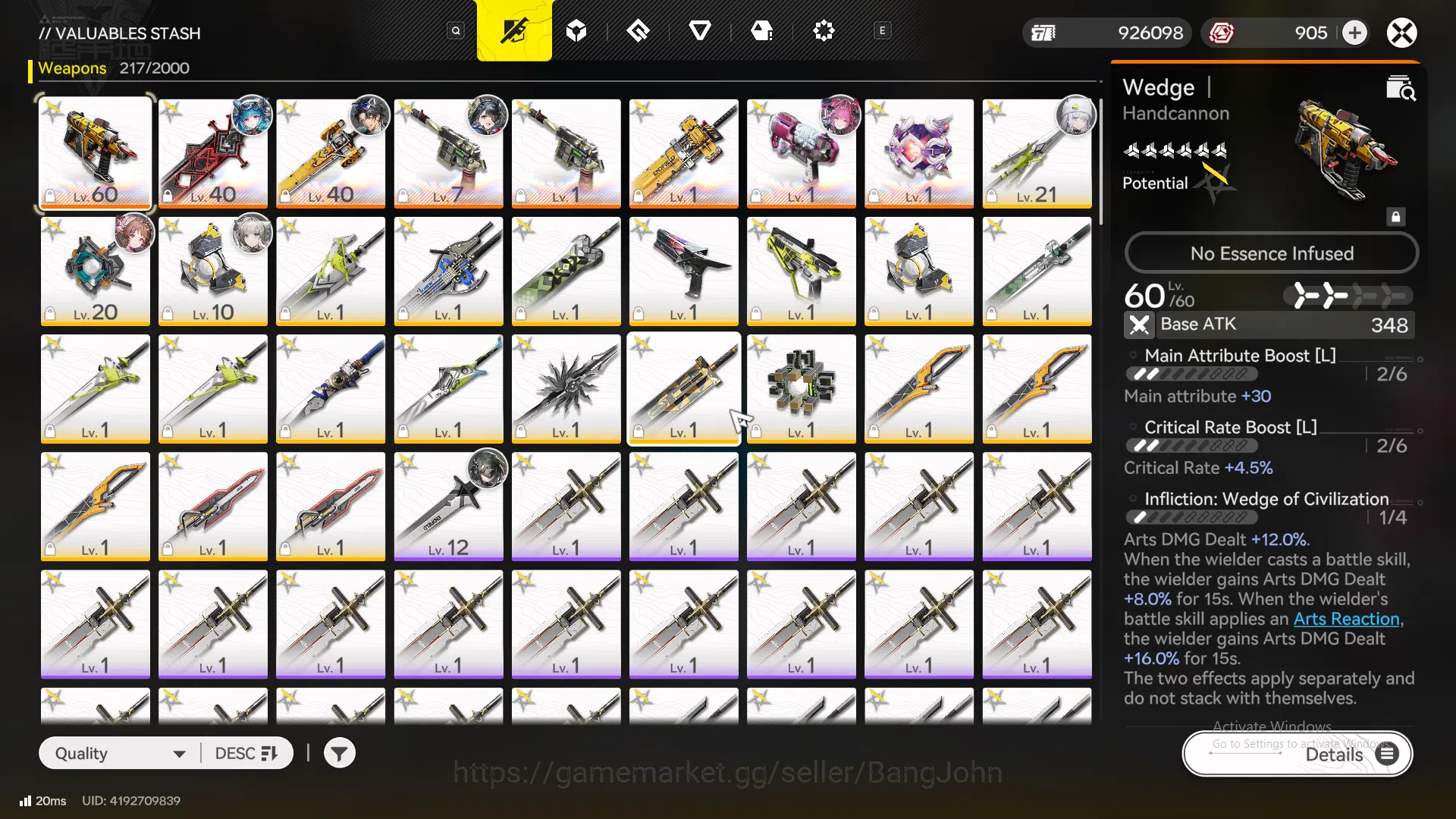 Arknights: Endfield Accounts ASIA | last rite, Yvonne, tang tang, Ardelie, lifeng, artzy tirann, WP 6s 8 more detail check 8