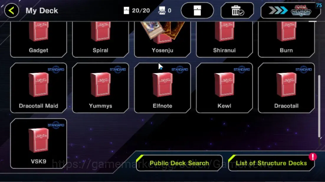 Yu-Gi-Oh! Master Duel Accounts Android|Lv 18 | 20 Deck |VSK9,Yummys,Elfnote,Kewl, image 3
