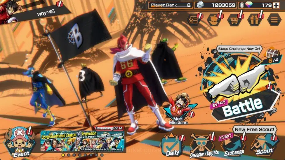 One Piece Bounty Rush Accounts Global | EX 5 | PR 8 | Zoro & Sanji Lv.Max, Gol D. image 10