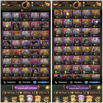 The Seven Deadly Sins: Grand Cross Accounts Midgame #7ds359 | FRESH STORY !! [GLOBAL] Buff CC 3,6M | Collab NEW ToG Orek