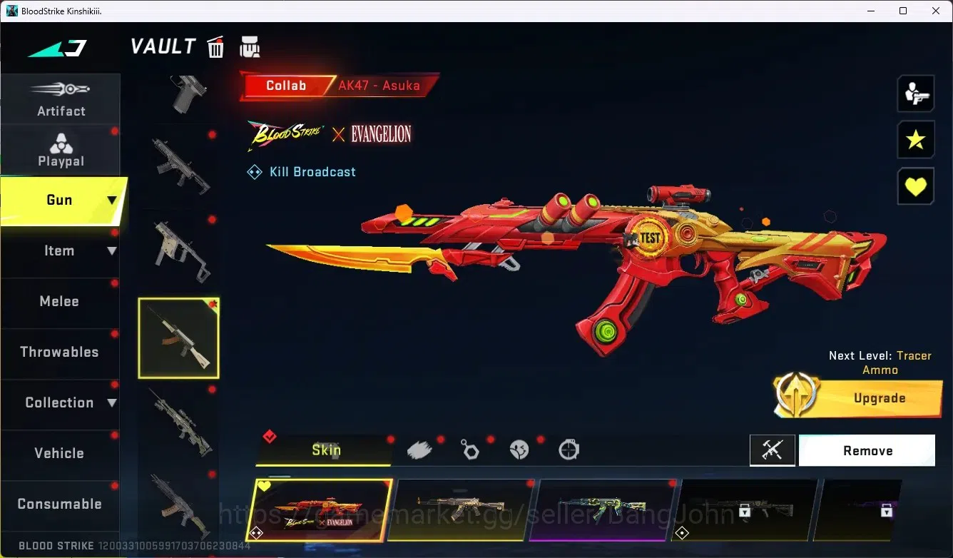 Blood Strike Accounts ASIA|Collab AK47 - Asuka[EVA]|Limited MP155-Hotbla image 2