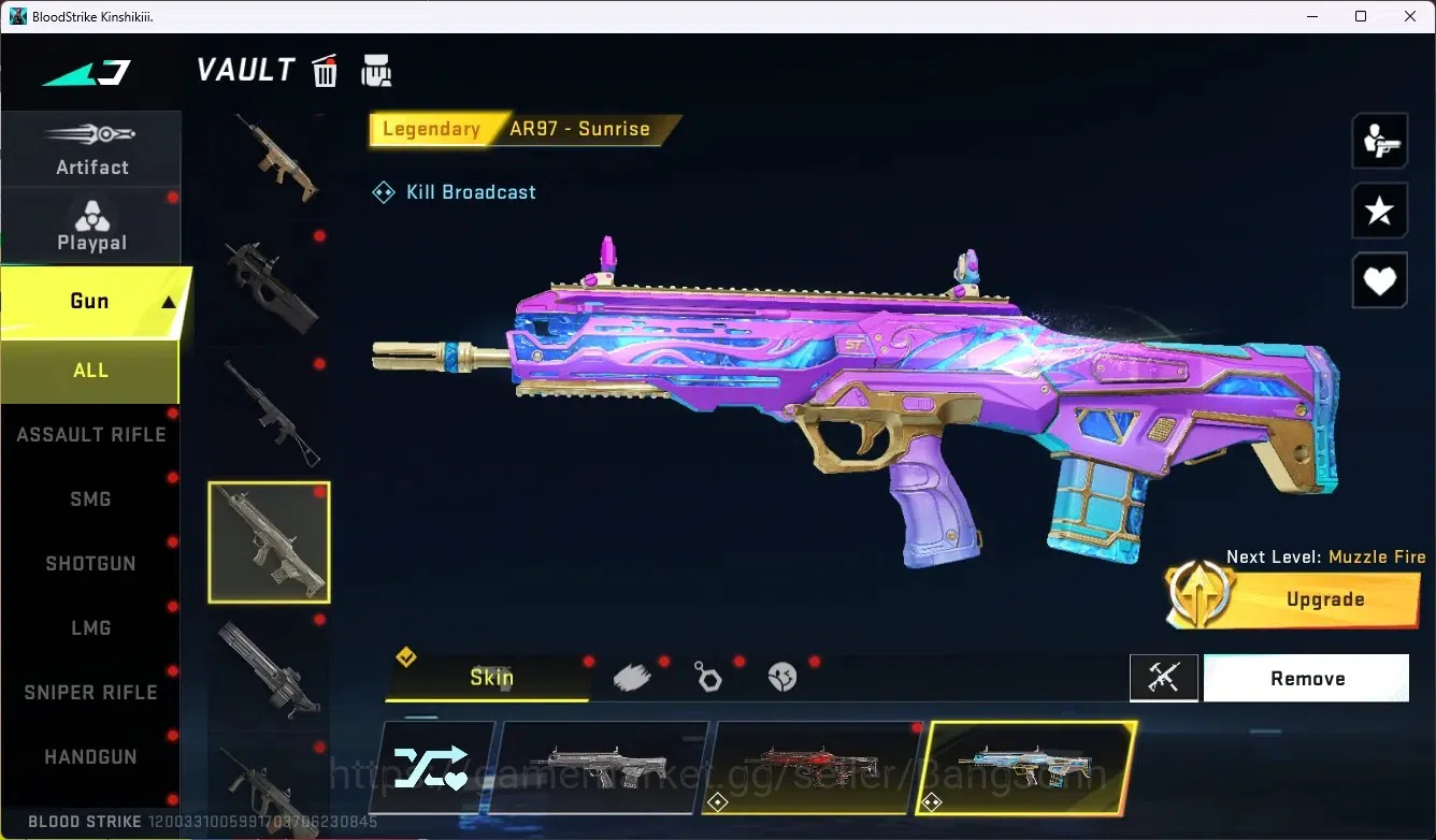 Blood Strike Accounts ASIA|Collab AK47 - Asuka[EVA]|Limited MP155-Hotbla image 8