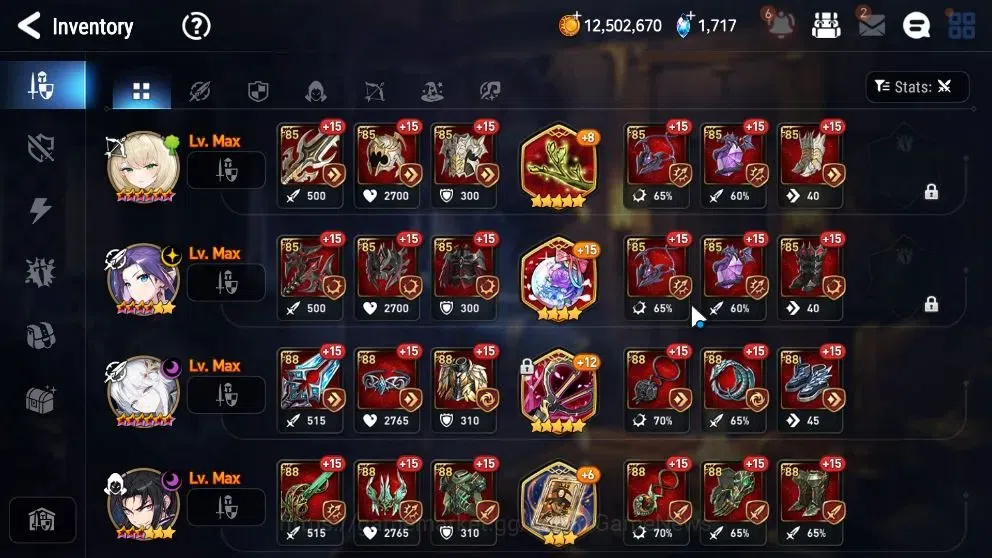 Epic Seven Accounts Starter Global UnVerif|New Era|5 ML(Salome,Harseti,Etc)+Ab Fumyr,Estele,TA Coli,etc|PoH ON|540 14