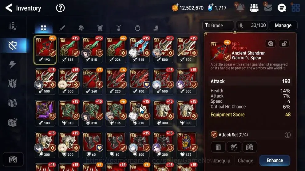 Epic Seven Accounts Starter Global UnVerif|New Era|5 ML(Salome,Harseti,Etc)+Ab Fumyr,Estele,TA Coli,etc|PoH ON|540 15