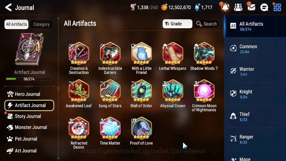 Epic Seven Accounts Starter Global UnVerif|New Era|5 ML(Salome,Harseti,Etc)+Ab Fumyr,Estele,TA Coli,etc|PoH ON|540 8