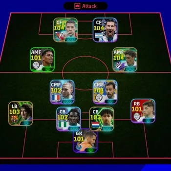 eFootball Accounts High-End eFootball Account | Collective Strength 3162 | FC Barcelona Setup | Puyol 103, Suárez 104