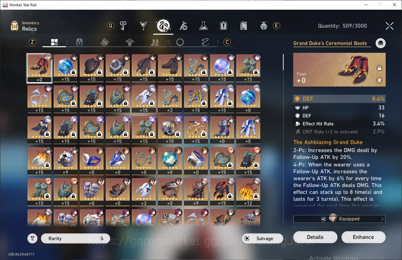 Honkai Star Rail Accounts ASIA | TL66 | 6 Lim | Prime DOT: Hysilens, Kafka,  image 9