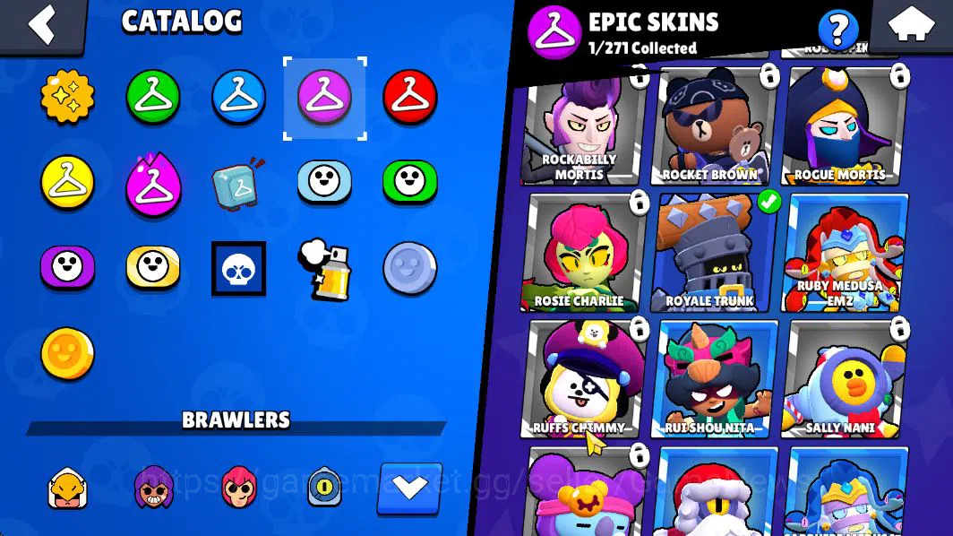 Brawl Stars Accounts 1007 Trophy |16 Brawlers 3 MAX Lvl (Shelly,Penny,Angelo) | 1 Epic (Royale Trunk) 1 SR (PSG Shelly)|CN 11