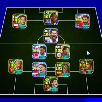 eFootball Accounts Others Andorid|Power 3168|11 Show Time Lionel Messi,Bernando Silva,Justin Hubner|13 Epic Frank