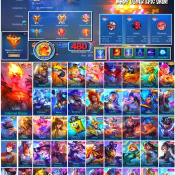 Mobile Legends: Bang Bang Collector #3858 480 Skins | Legend Valir | Collector Natalia image 1