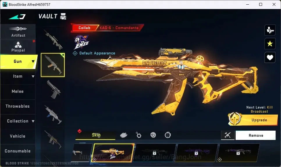 Blood Strike Accounts ASIA |1 ENZO KAG-6 Comandante|1 Legendary Skydive  image 2