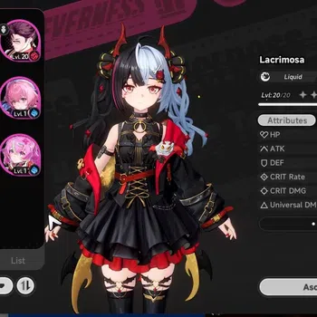 Neverness to Everness Accounts SEA|HL 8|3 SSR 2 Limited (Lacrimossa+Ourfit,Shinku)+Std (Sakiri)|2 S Class Selector ON|Orchid