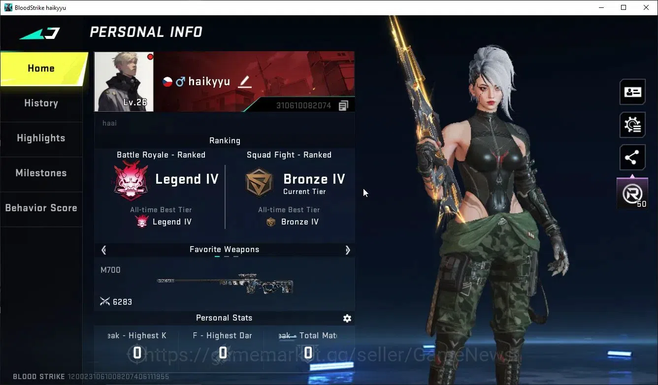 Blood Strike Accounts ASIA|2 ULTRA [URB-Asura,QBZ95-QuantumShell]+3 Lege image 2