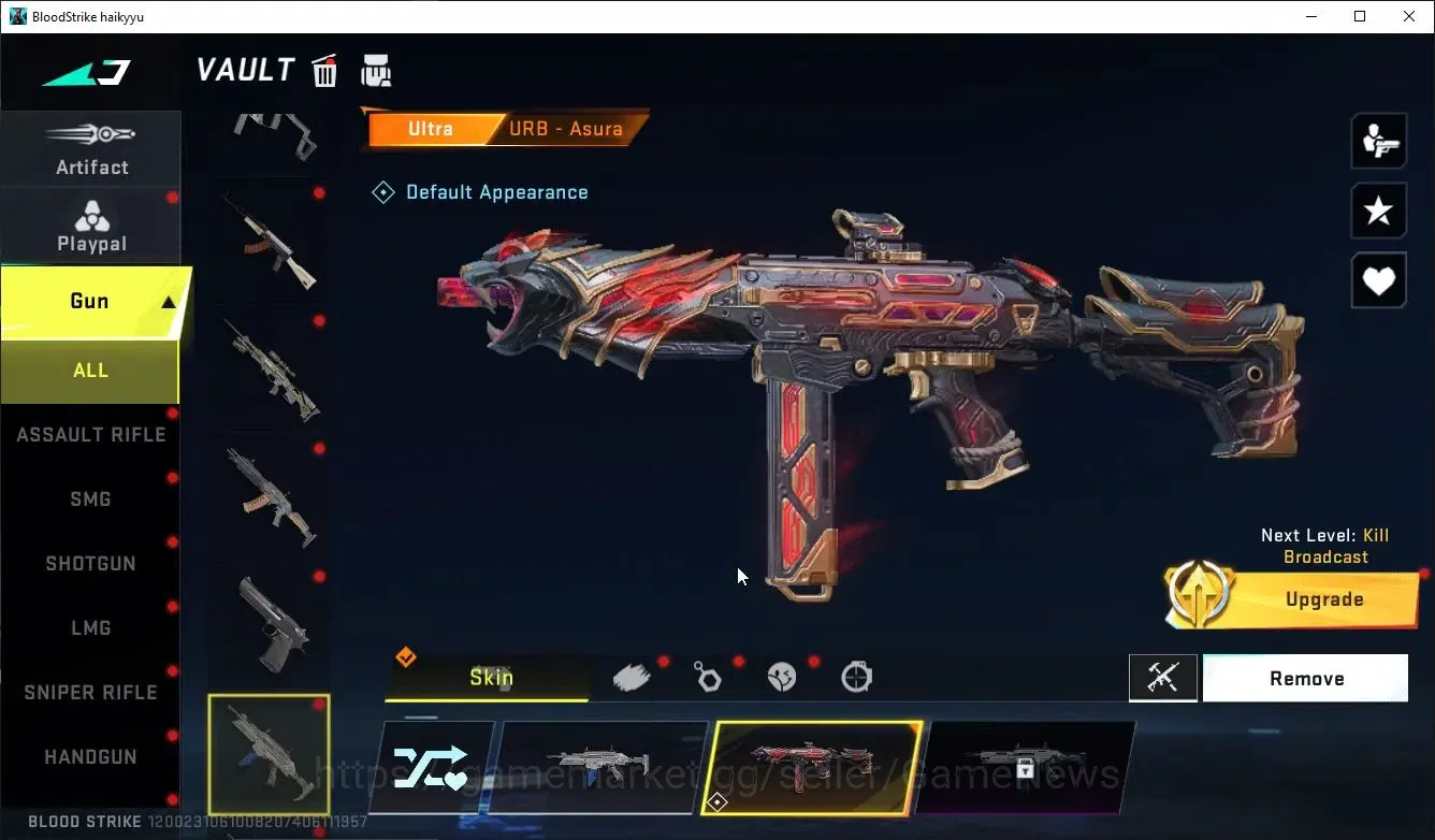 Blood Strike Accounts ASIA|2 ULTRA [URB-Asura,QBZ95-QuantumShell]+3 Lege image 4