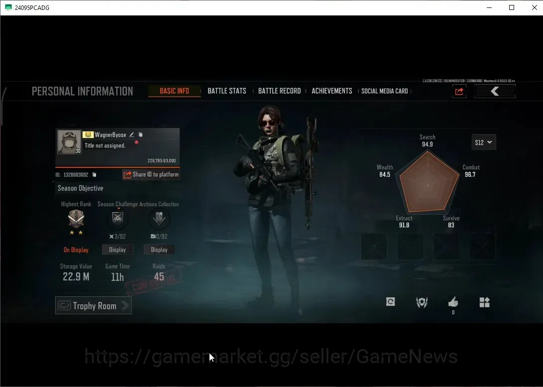 Arena Breakout Accounts MOBILE|Lv30 |SV 22,9M|CV 19M|3 Set|GM AK-12,Shadow image 2