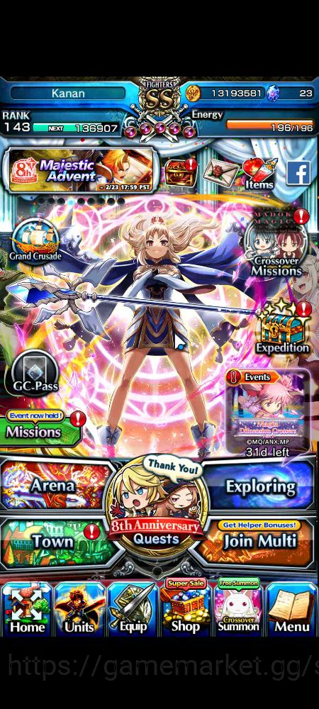 Global|Rank 143|20 Ascend|BetaTW,EmiyaTW,FenTW,DL RimuruTW,ChloeTW,Hazuki,FernTW,ShizuTW,ShishioTW,etc|Lpot 362|Check SS(GS1983) Grand Summoners Mid-Game Global|Rank 143|20 Ascend|BetaTW,EmiyaTW,FenTW,DL image 1
